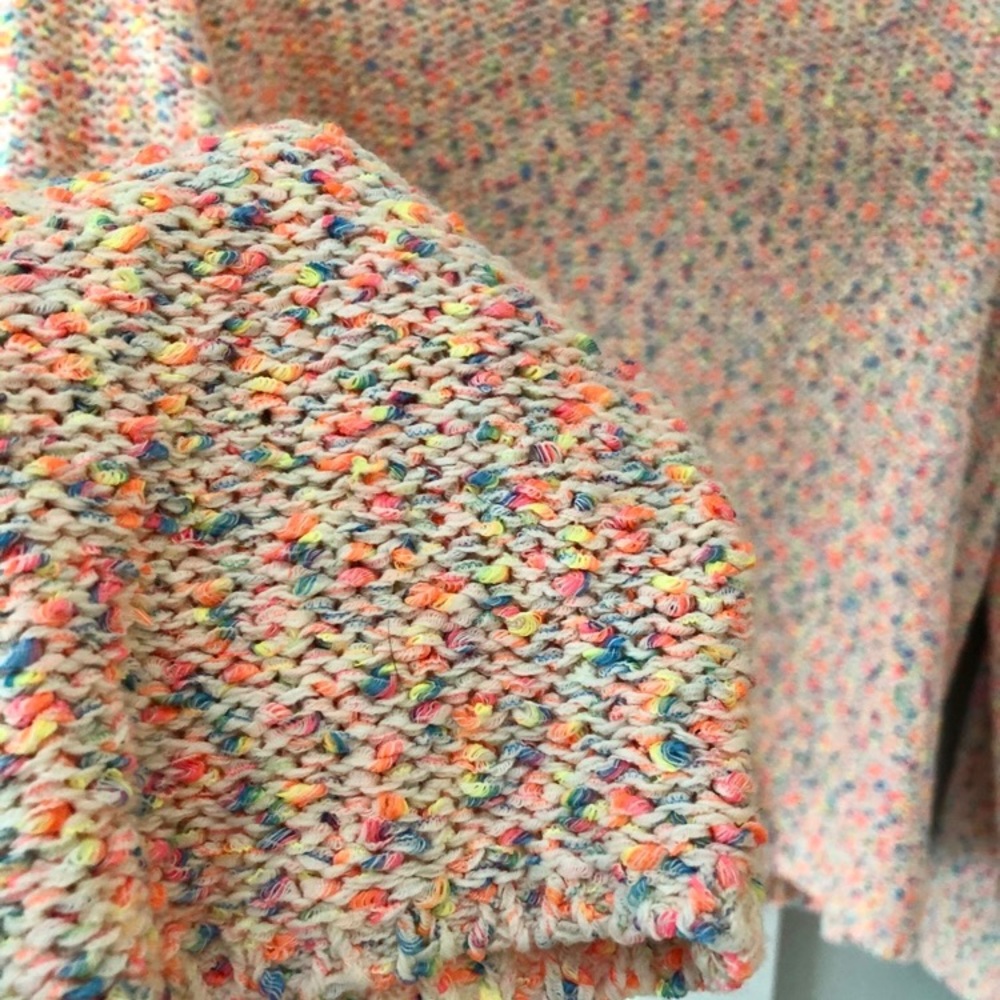 Loft Rainbow Confetti Sweater Easter Spring Colors - image 2